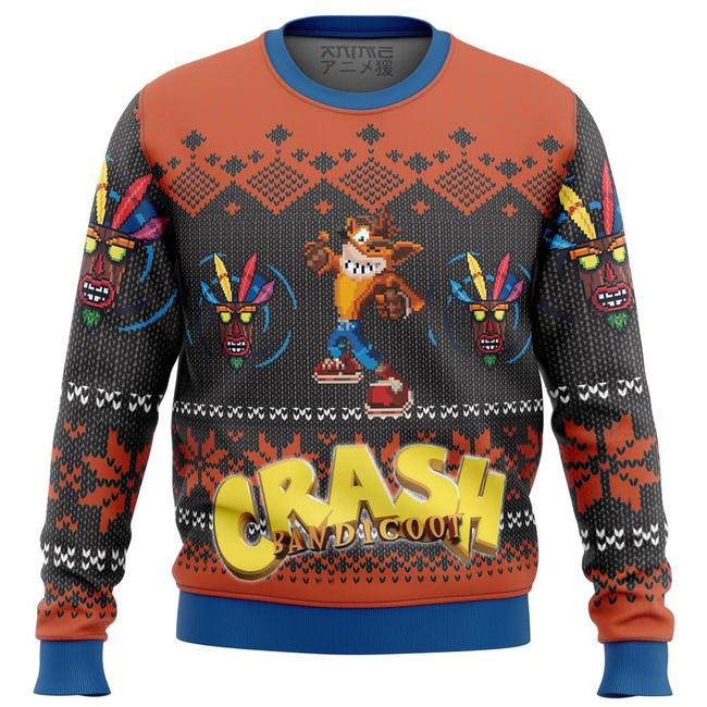 Crash Bandicoot Alt Premium Ugly Christmas Sweater Amazing Gift Idea Thanksgiving Gift