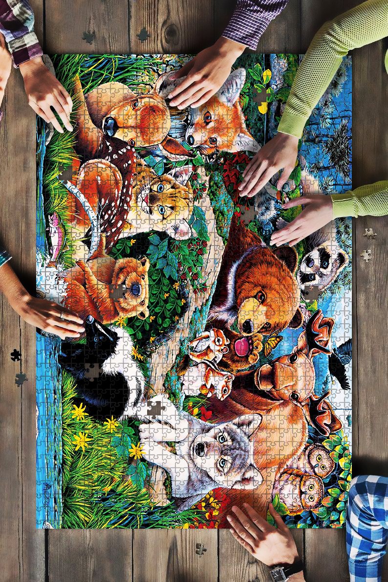 Cute Zoo Animal Jigsaw Puzzle