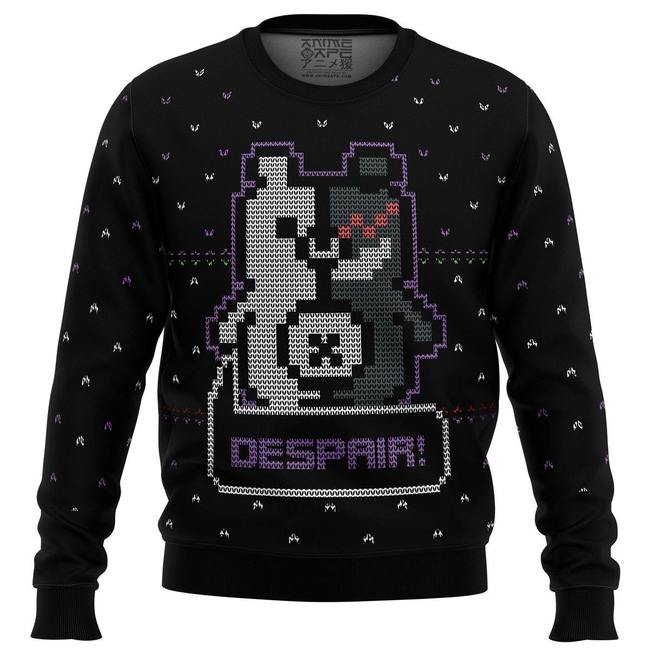 Danganropa Monokuma Despair Premium Ugly Christmas Sweater Amazing Gift Idea Thanksgiving Gift