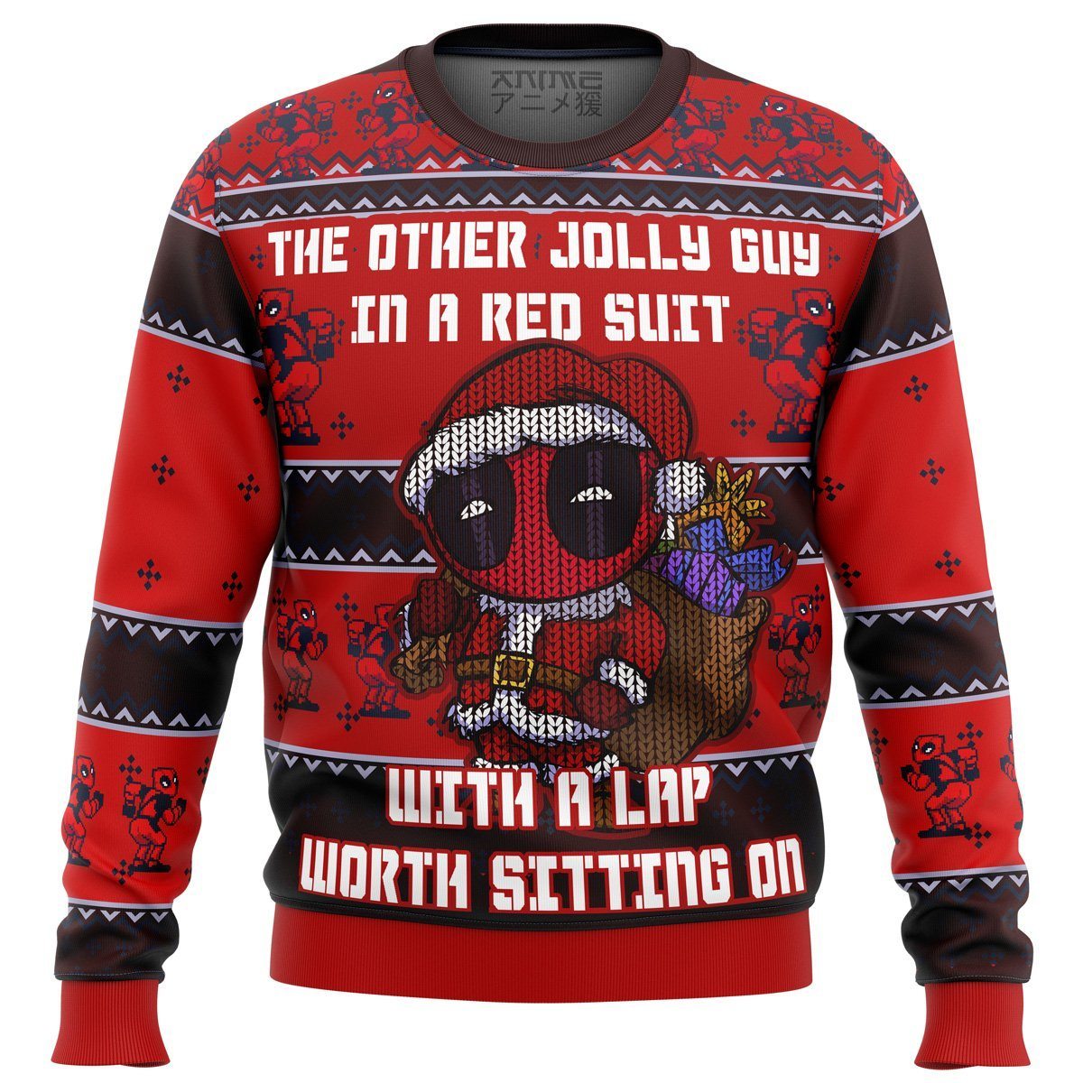 Deadpool Jolly Red Guy Premium Ugly Christmas Sweater Amazing Gift Idea Thanksgiving Gift