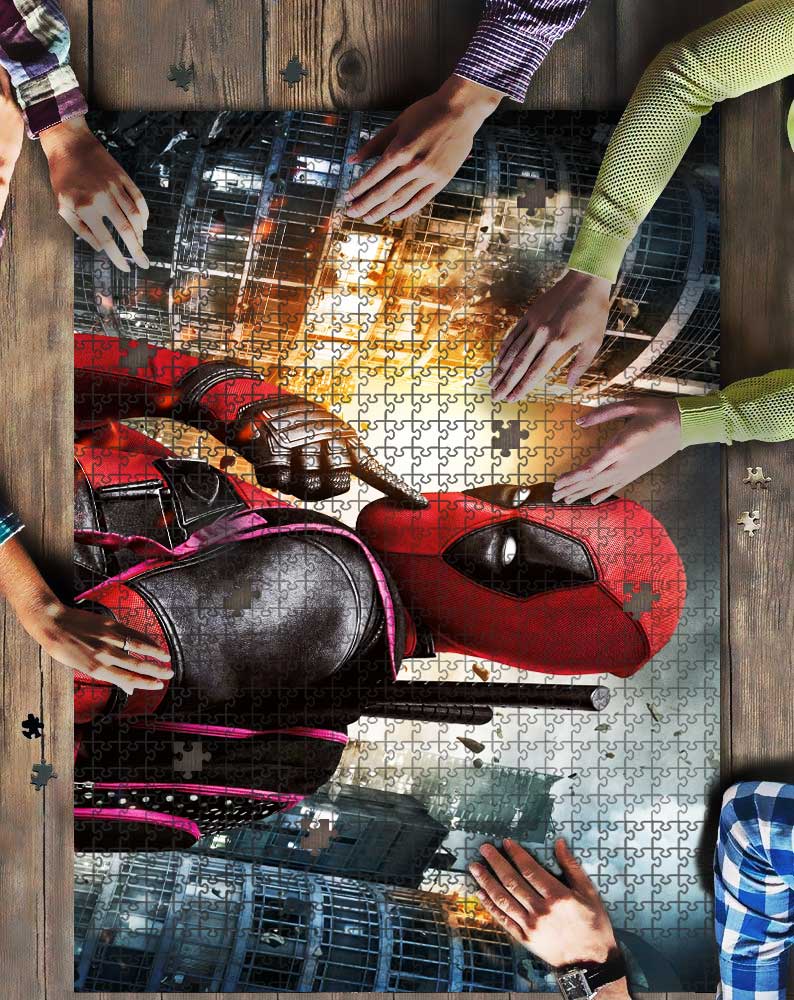 Deadpool Funny Mock Jigsaw Puzzle