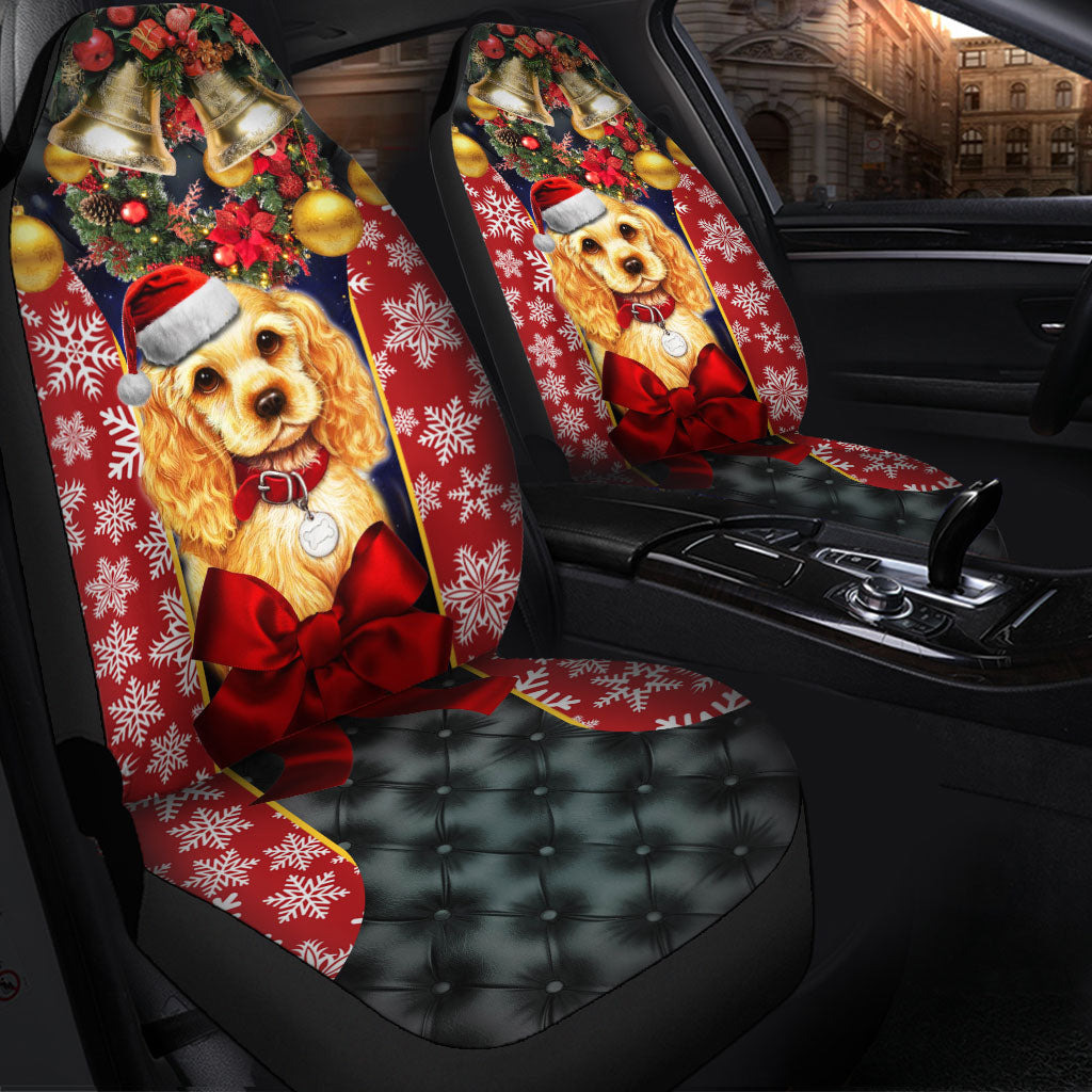 Dog Cross Embroidery Premium Custom Car Seat Covers Decor Protector