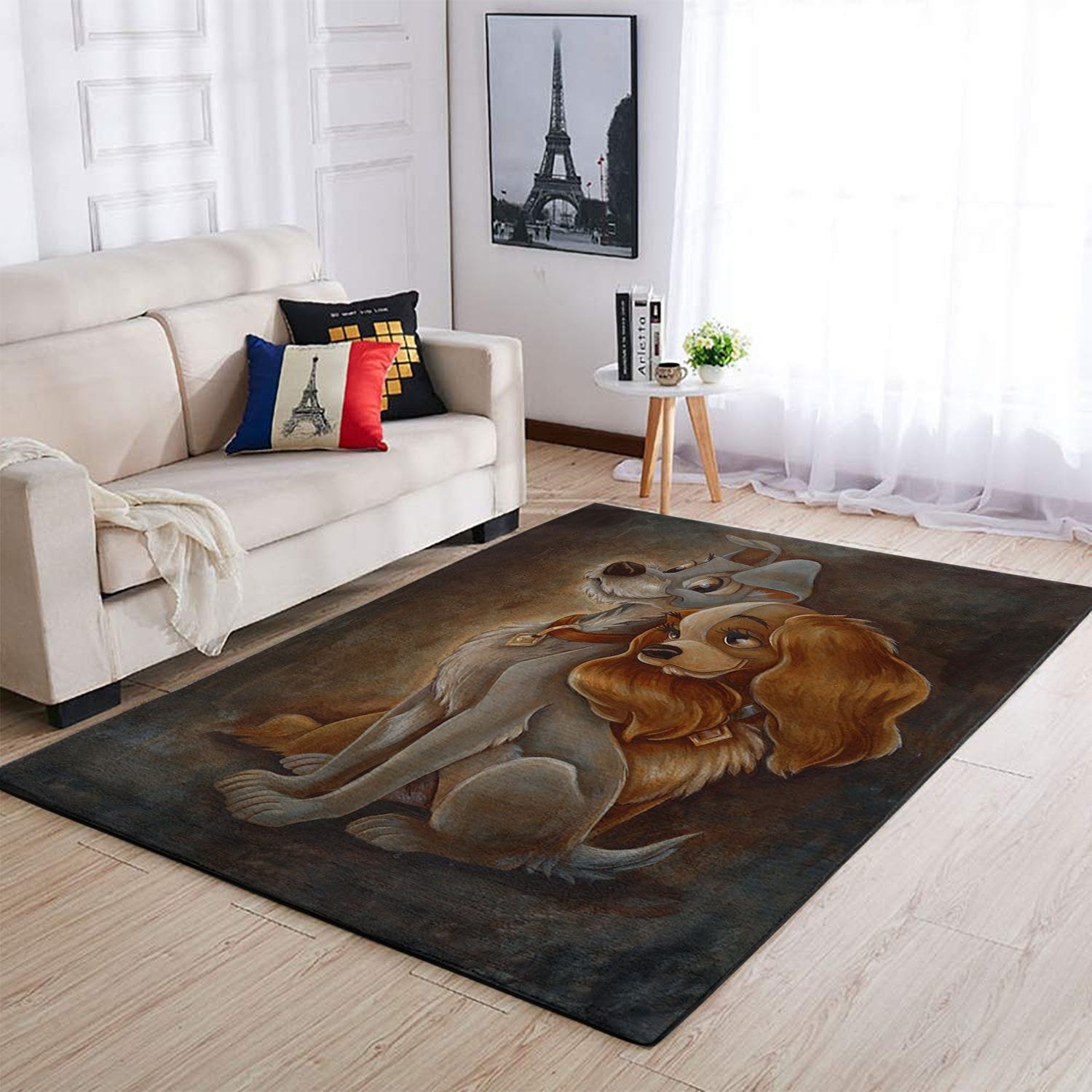 Lady And The Tramp Area Rug Home Decor Bedroom Living Room Decor