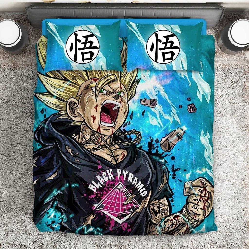 Dragon Ball Super Saiyan Pyramid Bedding Set