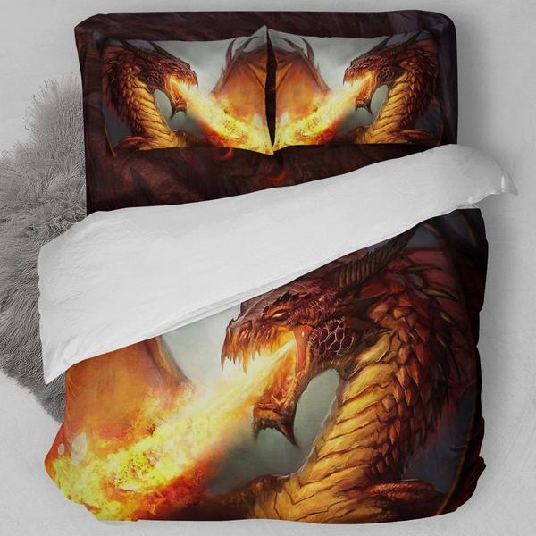 Dragon Spitting Fire Bedding Set