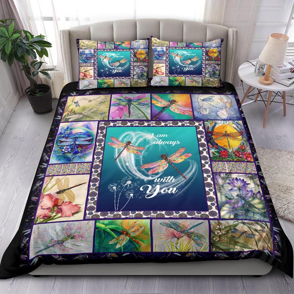 Dragonfly Quilt Bedding Duvet Cover And Pillowcase Set