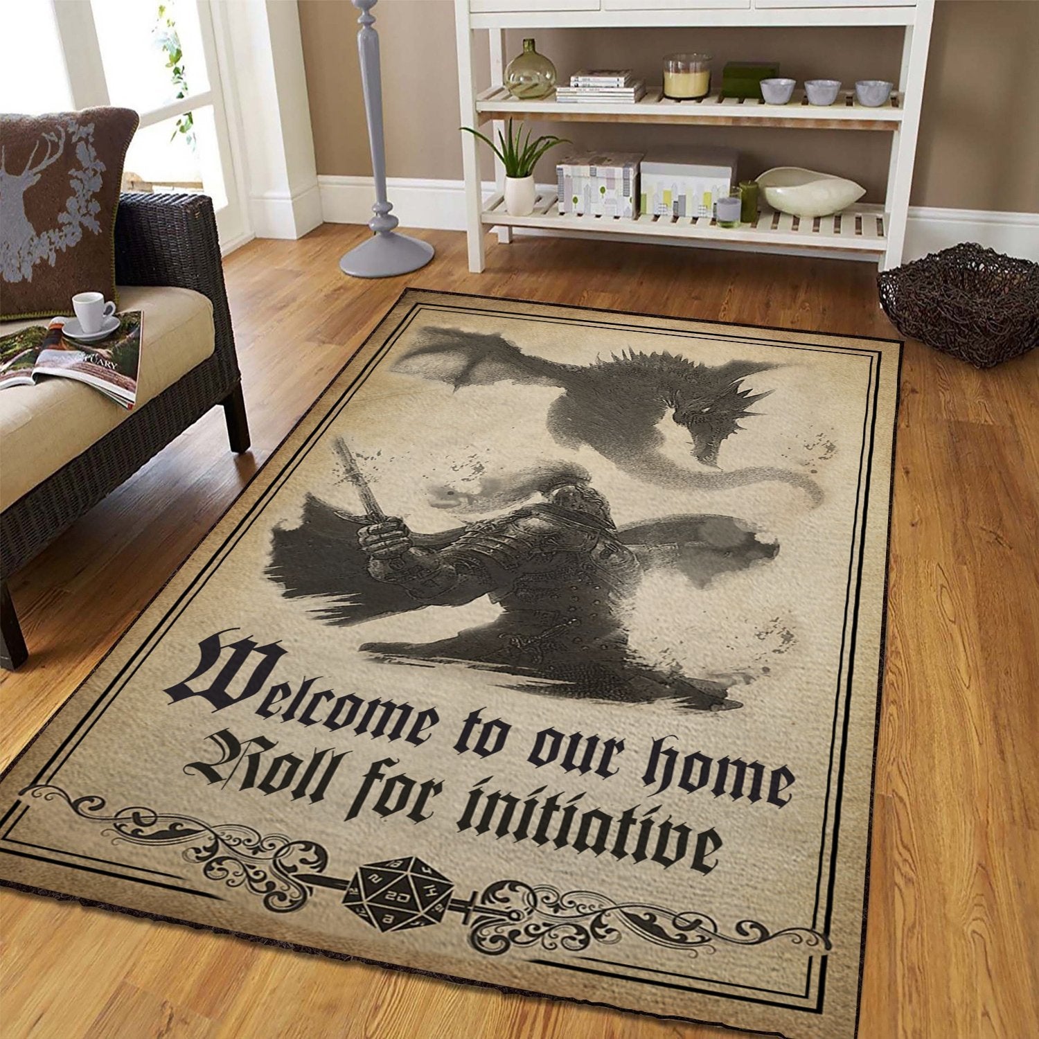 Dragons Area Rug Floor Home Room Decor