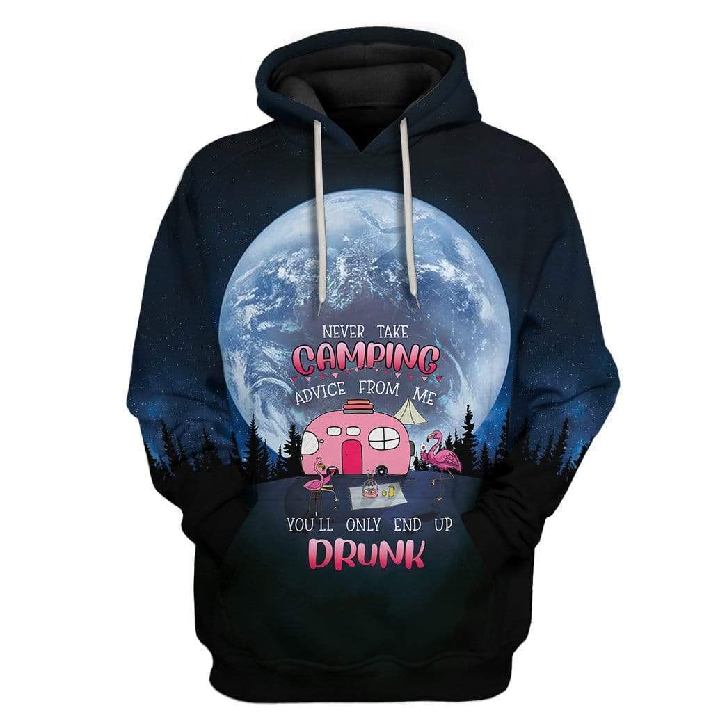 Drunk Flamingos Camping Custom Hoodie Amazing Gift Idea