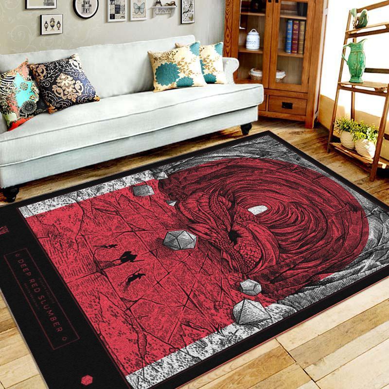 Dungeons & Dragons 7 Area Rug Home Decor Bedroom Living Room Decor