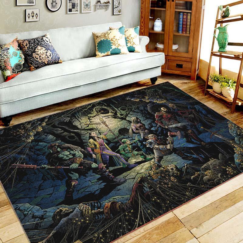 Dungeons & Dragons 9 Area Rug Home Decor Bedroom Living Room Decor