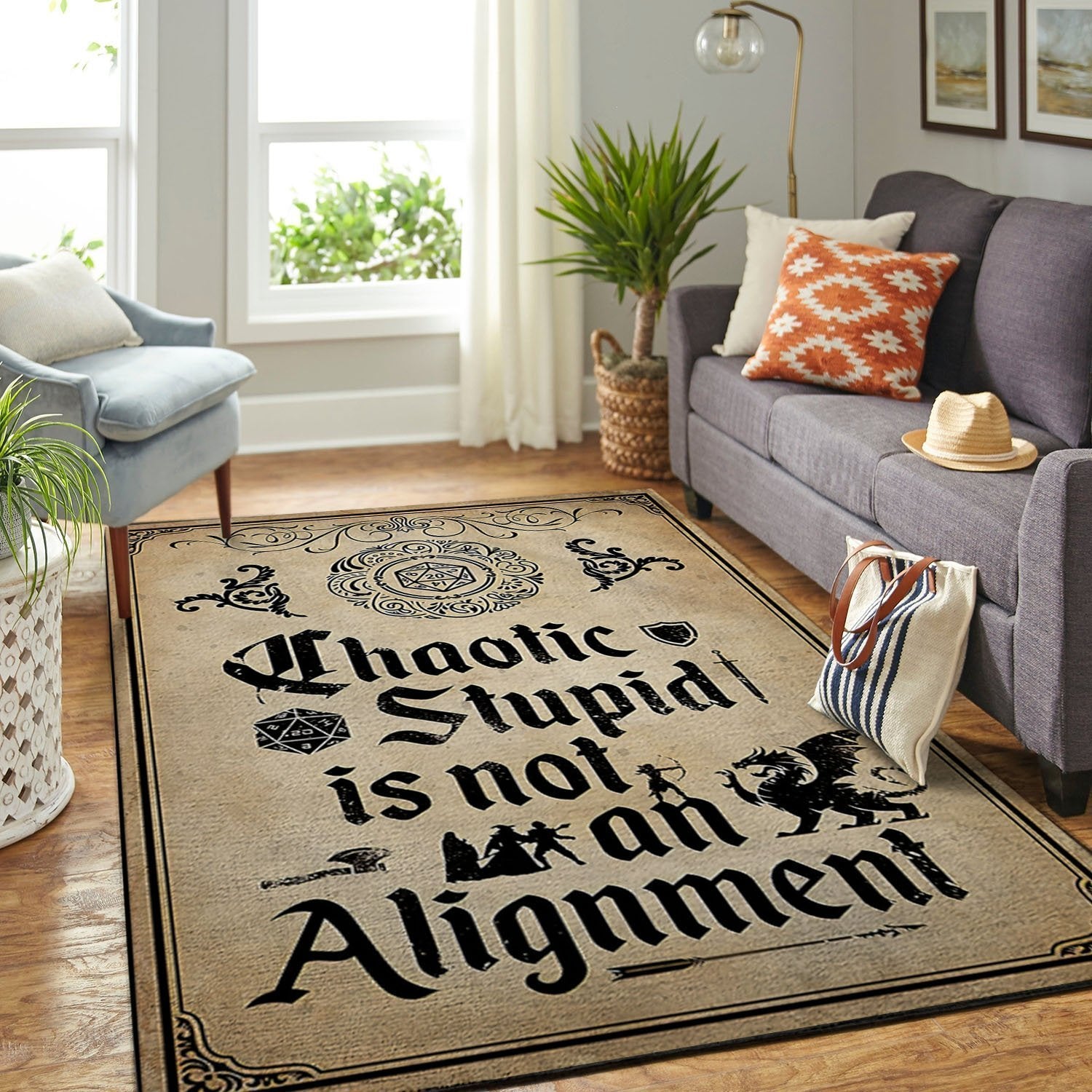 Dungeons & Dragons Area Rug Floor Home Room Decor