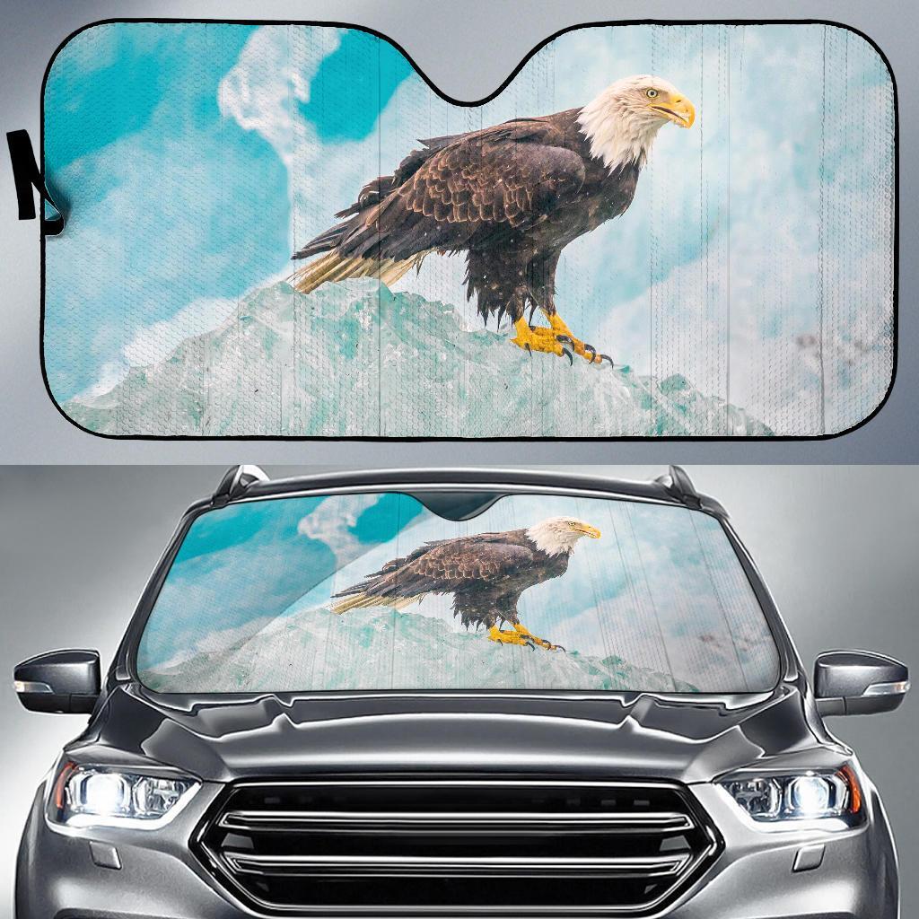 Eagle Iceberg Alaska 4K Car Sun Shade Gift Ideas 2022