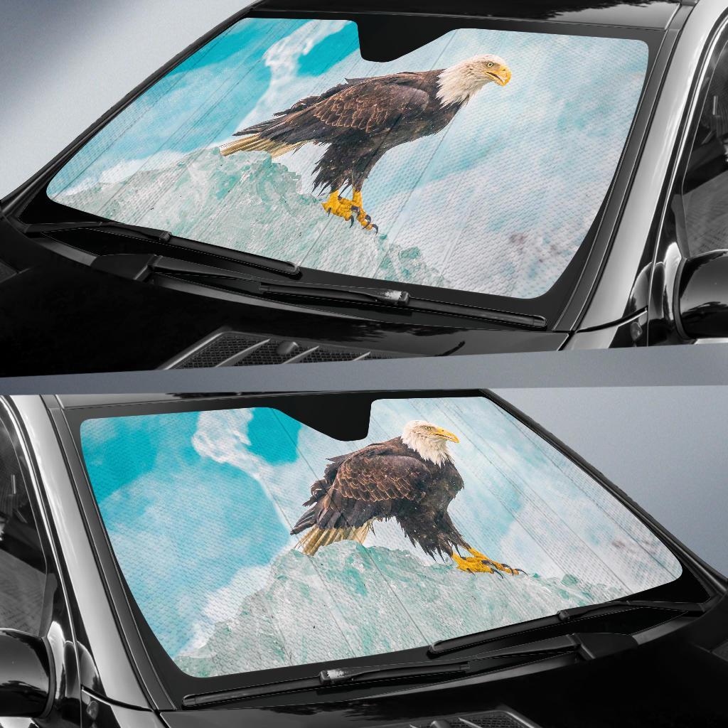 Eagle Iceberg Alaska 4K Car Sun Shade Gift Ideas 2022