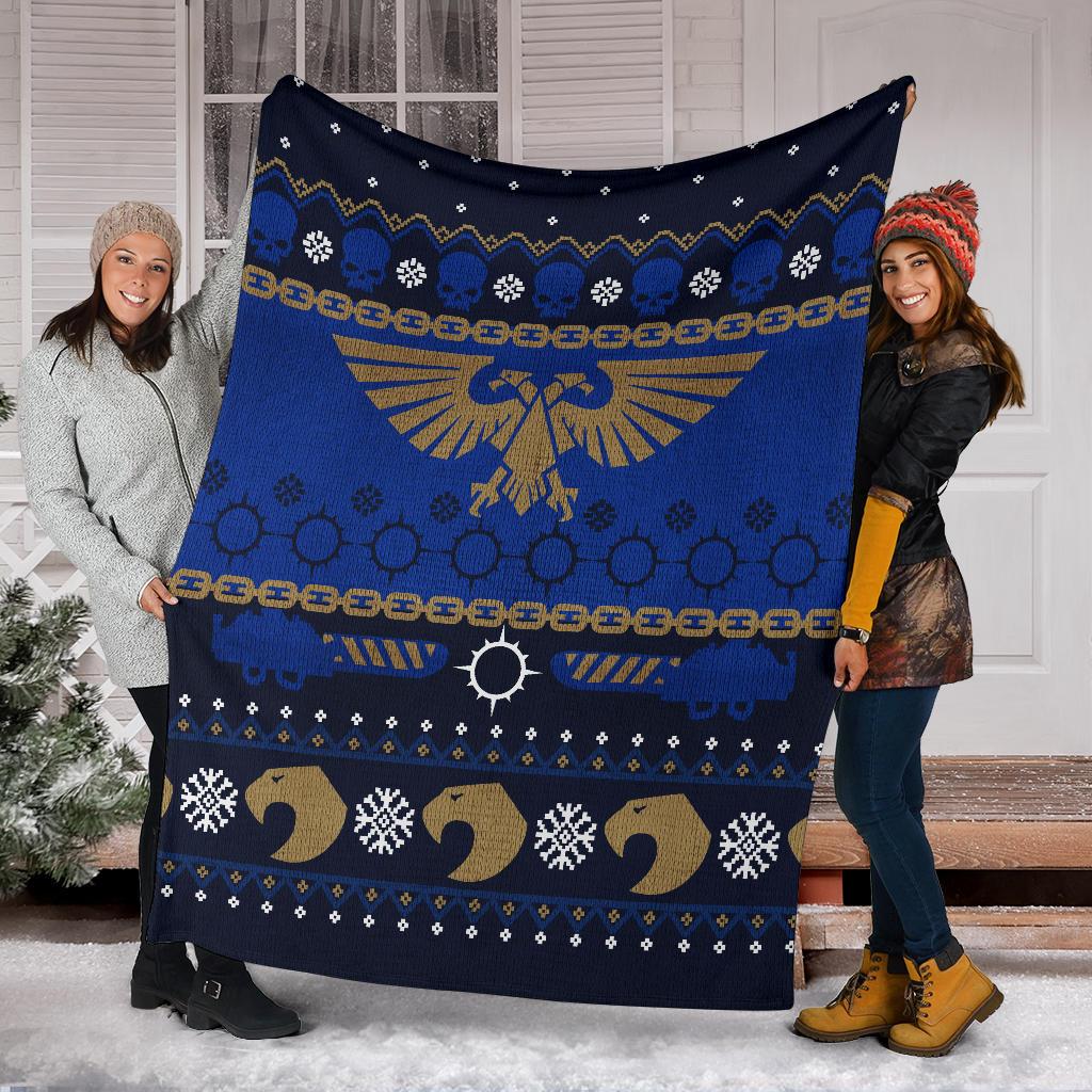 Eagle Sign Art Ugly Christmas Custom Blanket Home Decor