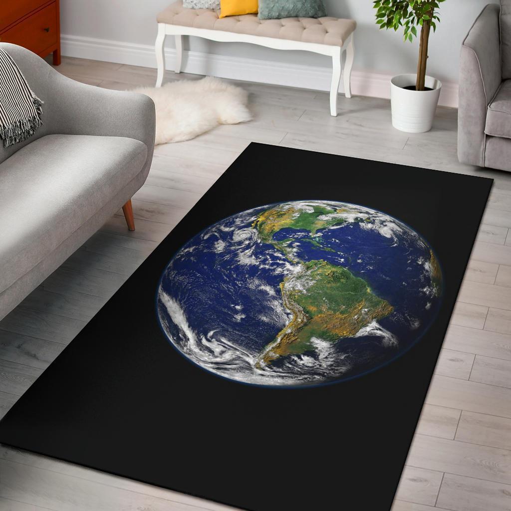 Earth From Space Area Rug Carpets