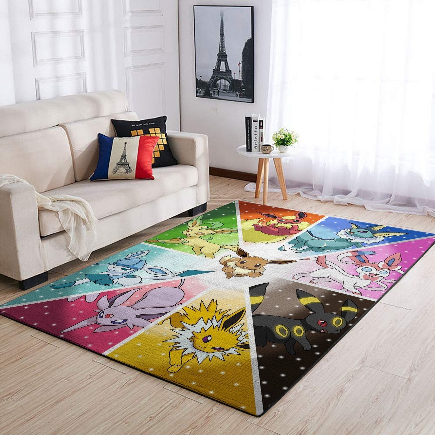 Eevee Pokemon Area Rug Home Decor Bedroom Living Room Decor