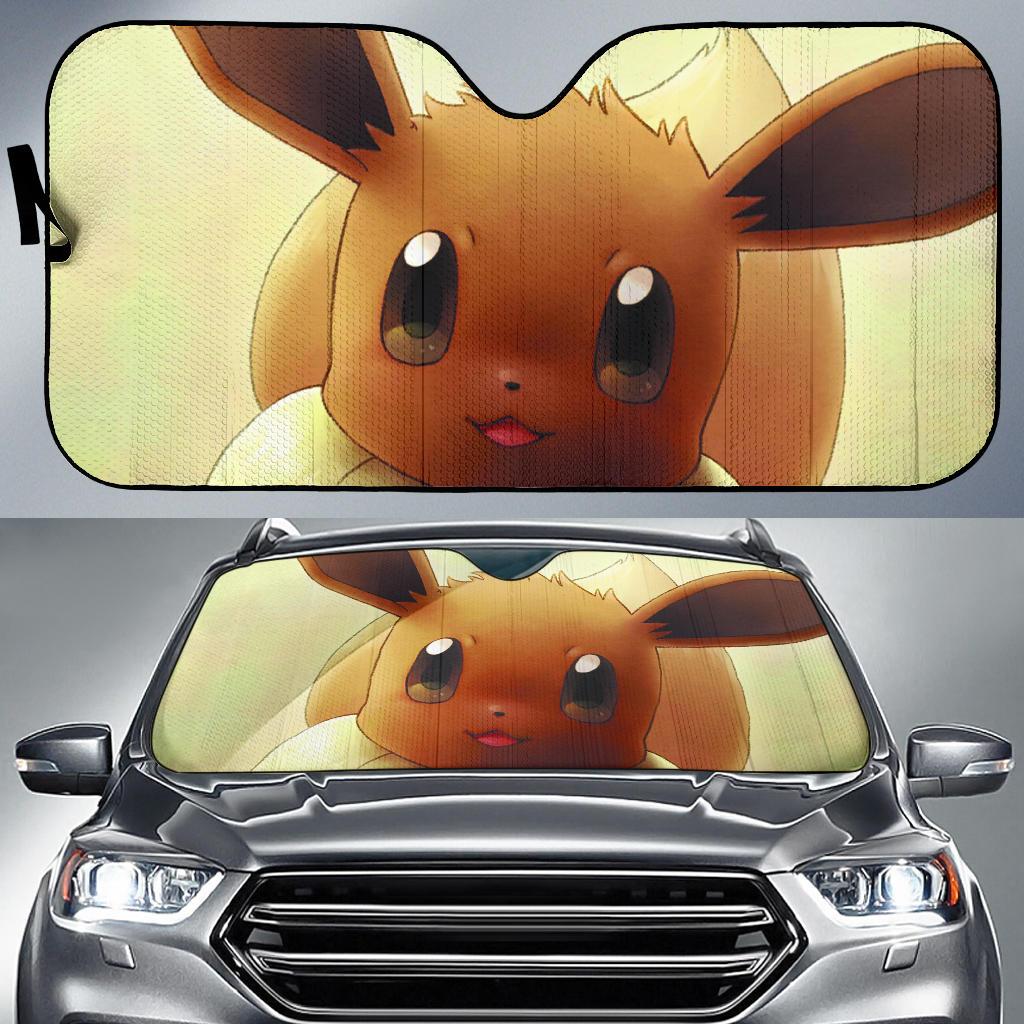 Eevee Pokemon Auto Sun Shades Amazing Best Gift Ideas 2022