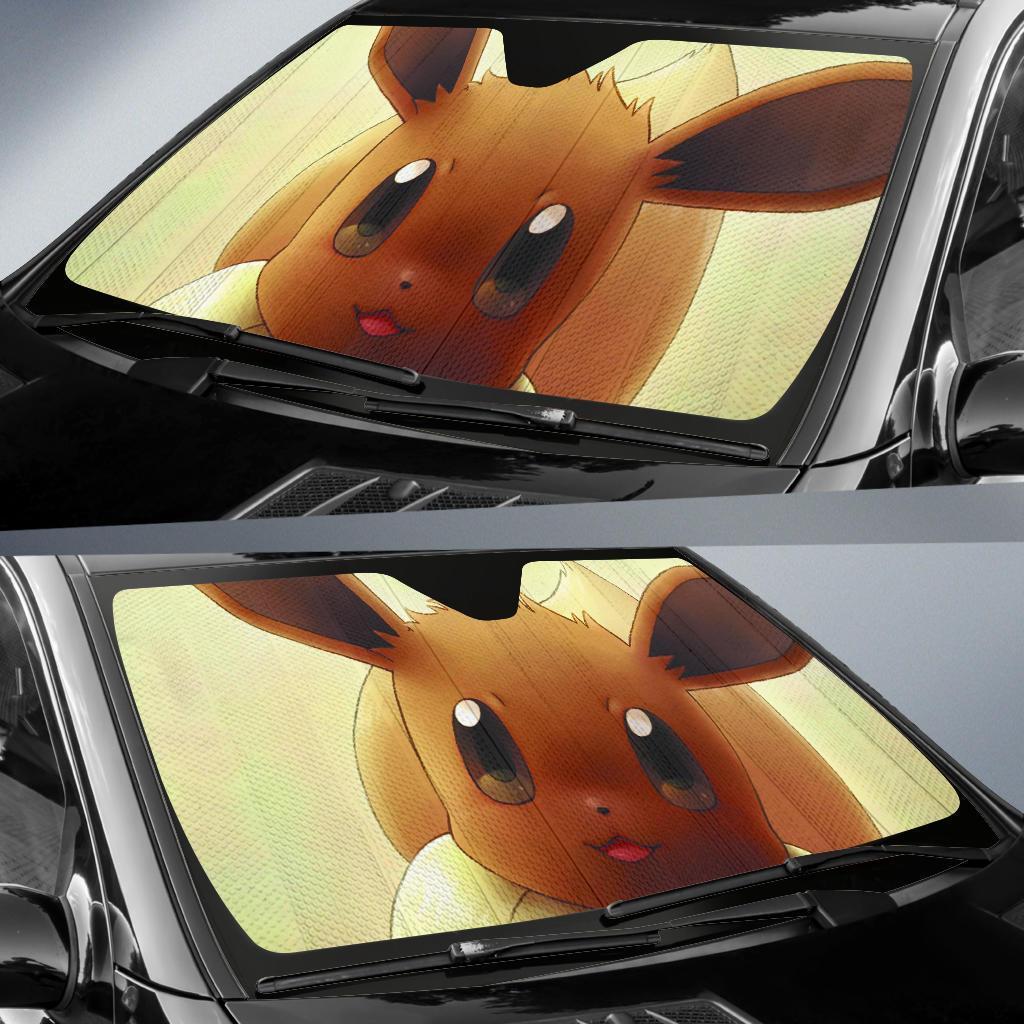 Eevee Pokemon Auto Sun Shades Amazing Best Gift Ideas 2022