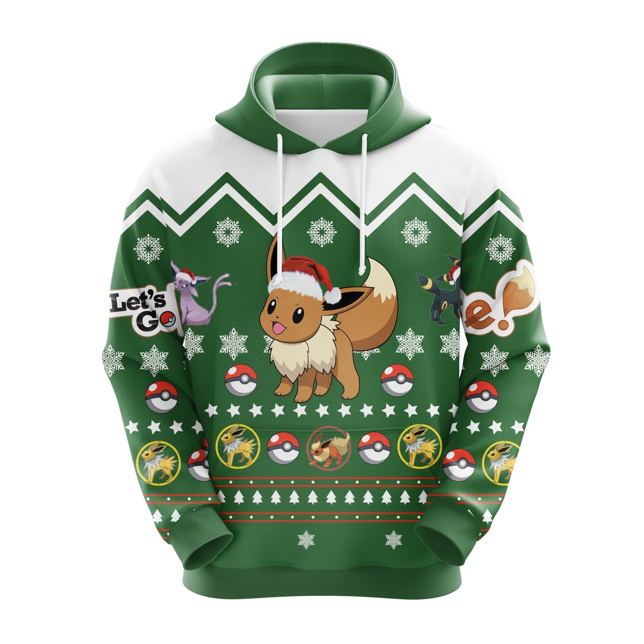 Eevee Pokemon Christmas Cute Noel Mc Ugly Hoodie Amazing Gift Idea Thanksgiving Gift