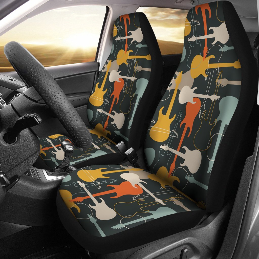 Electric Guitar Retro Car Seat Covers