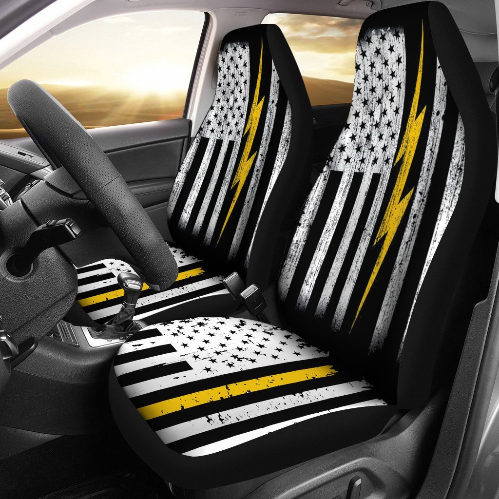 Electrician Flag Us Car Seat Covers