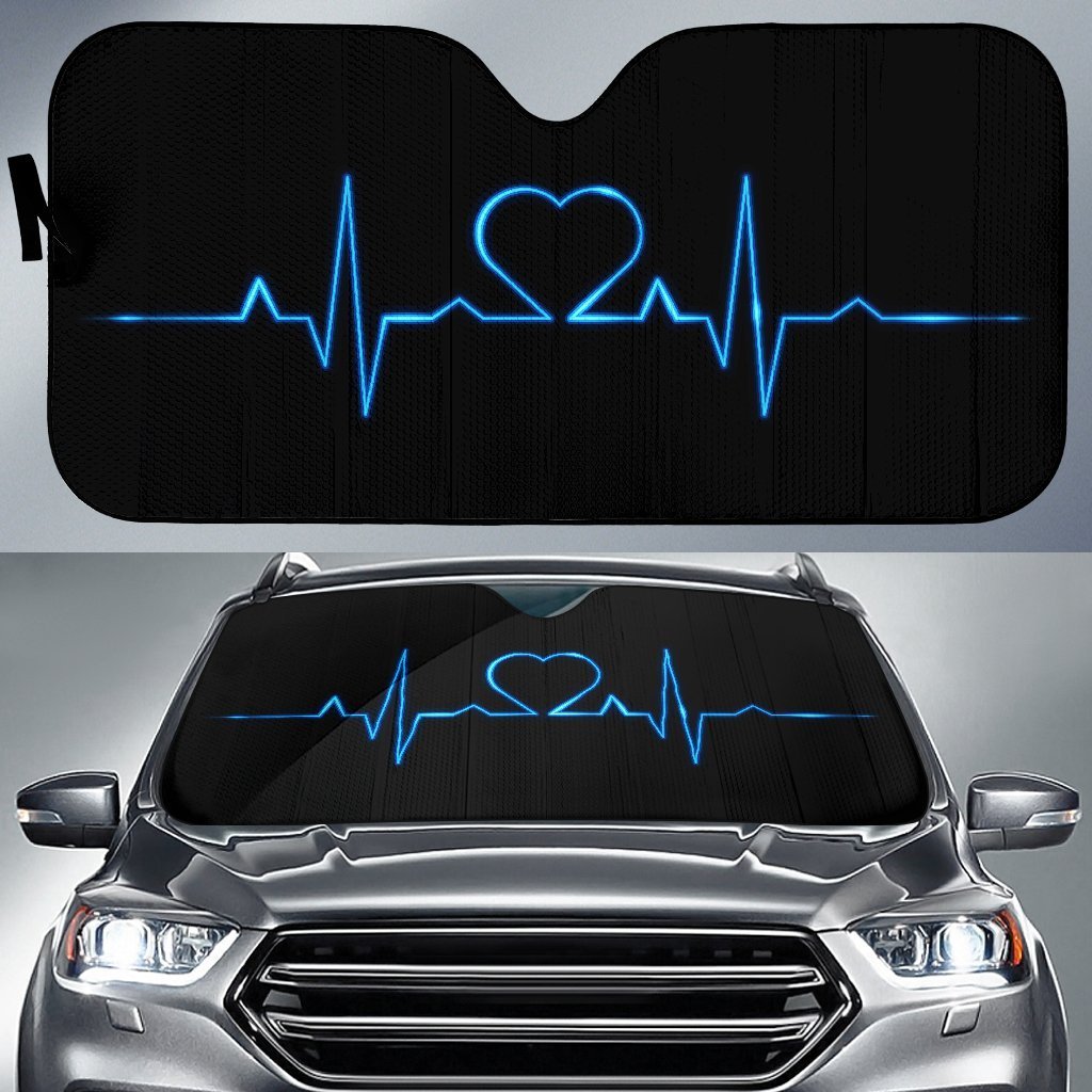 Electro Blue Heart Sun Shade Gift Ideas 2021