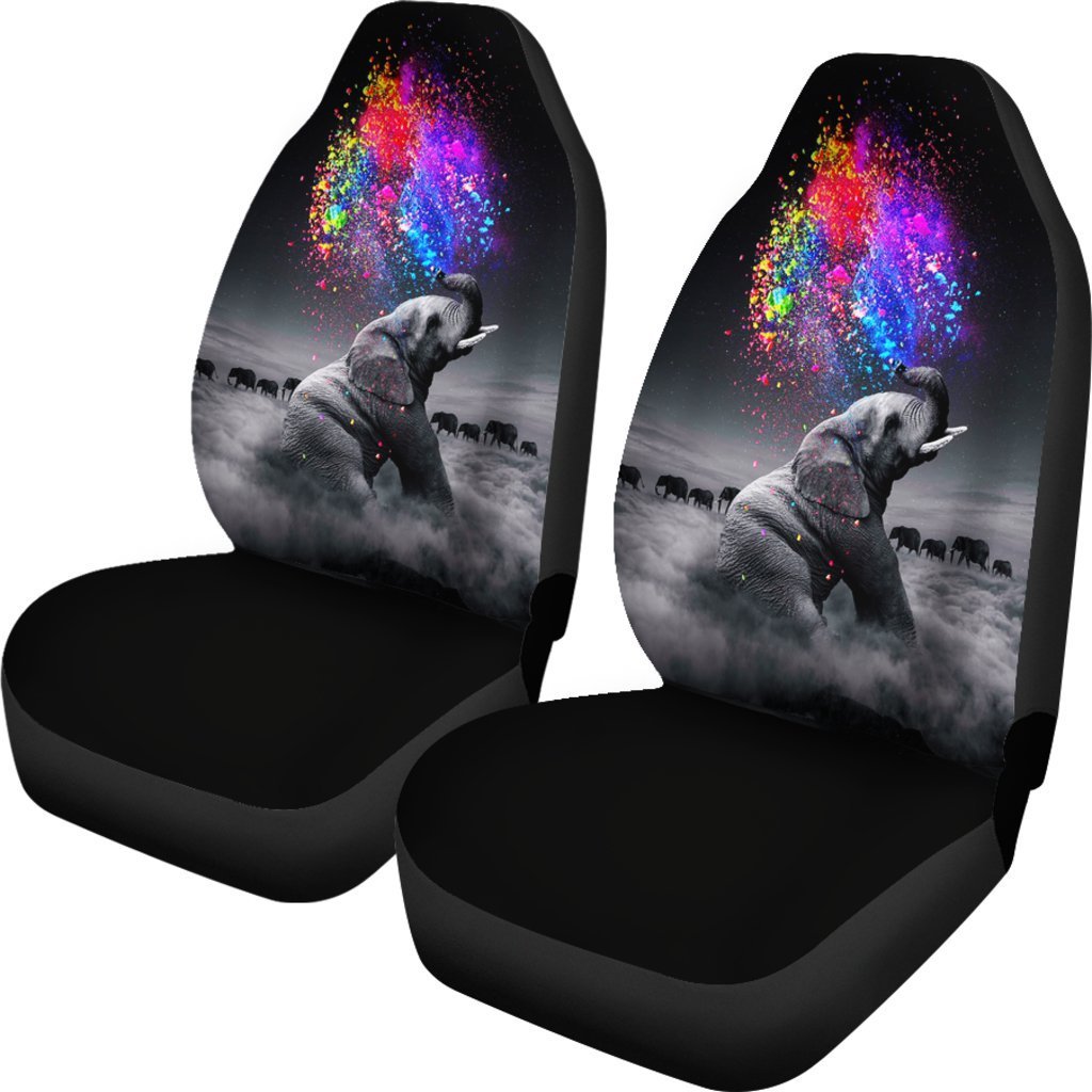 Elephant Rainbow Car Seat Covers Amazing Best Gift Idea