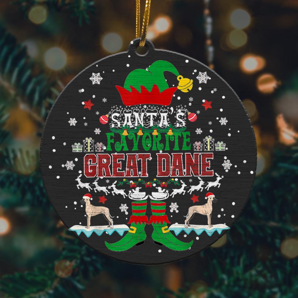 Elf Xmas Santa Favorite Great Dane Pet Ugly Christmas Ornament 2022 Amazing Decor Ideas