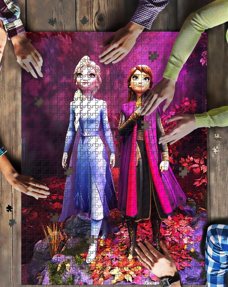 Elsa And Anna Princess Jigsaw Mock Puzzle Kid Toys