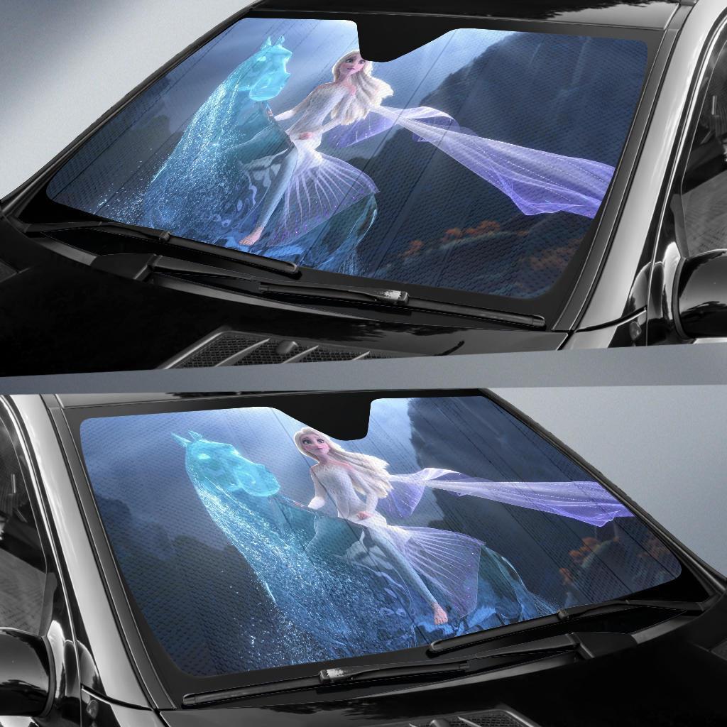 Elsa And Horse Frozen Car Sun Shade Gift Ideas 2022