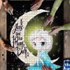 Elsa Frozen Love To The Moon Mock Jigsaw Puzzle Kid Toys