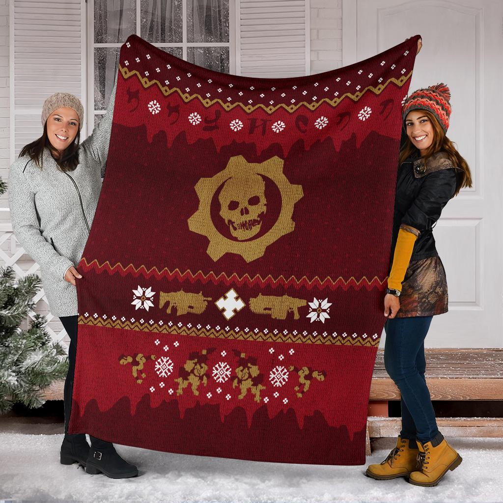Empire Sign Ugly Christmas Custom Blanket Home Decor