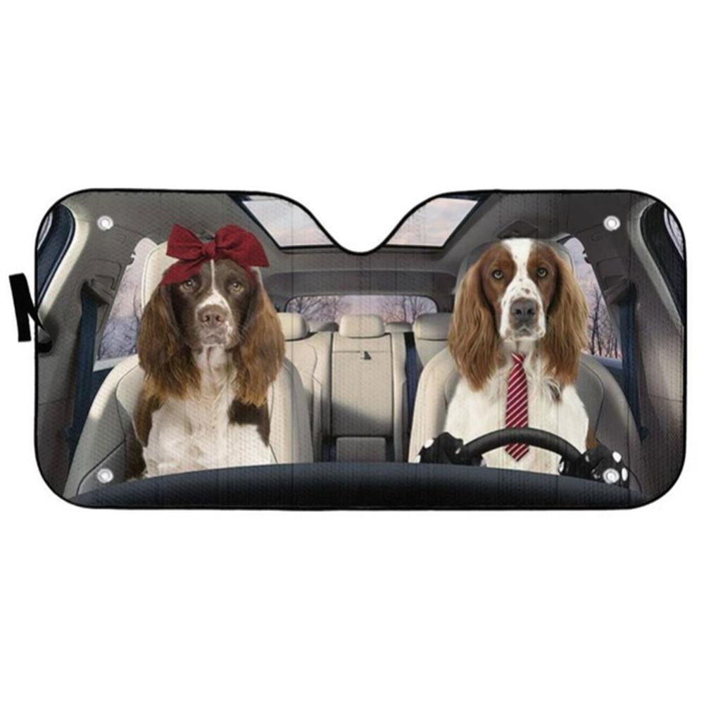 English Springer Spaniel Dog Car Auto Sun Shades Windshield Accessories Decor Gift