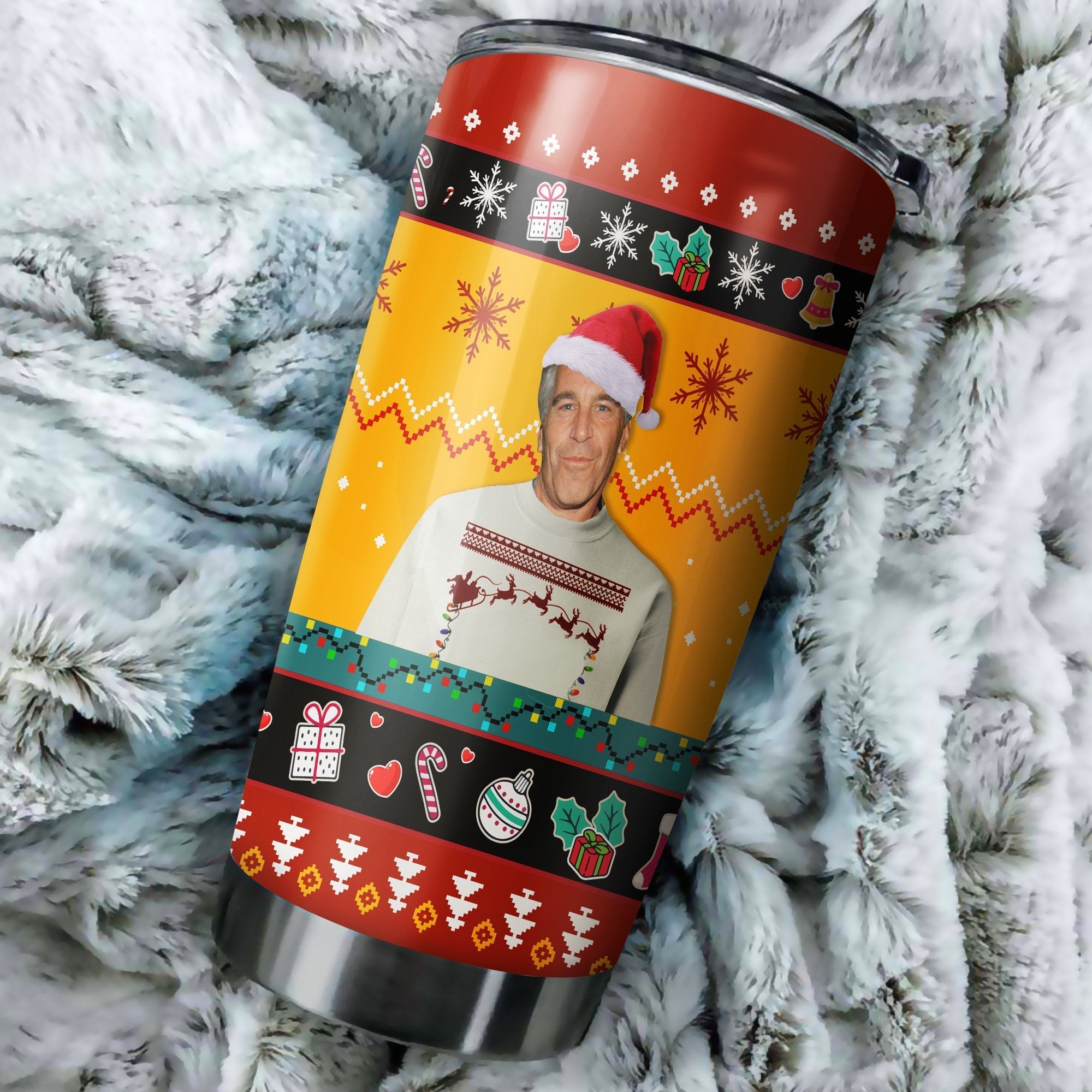 Epstein Didn‰Ûªt Kill Himself Christmas Tumbler Perfect Birthday Best Gift Stainless Traveling Mugs 2021