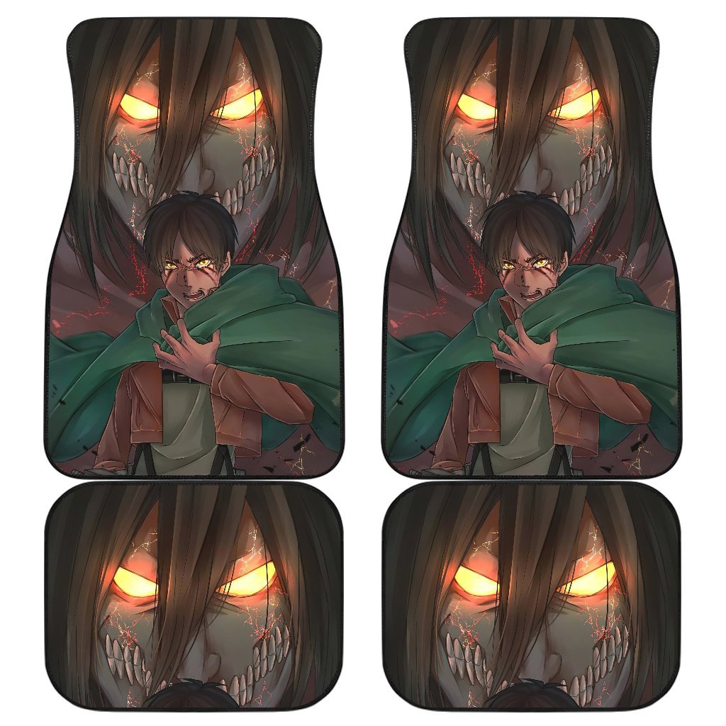 Eren Yeager Attack On Titan 1 Anime Car Floor Mats Custom Car Accessories Car Decor 2021