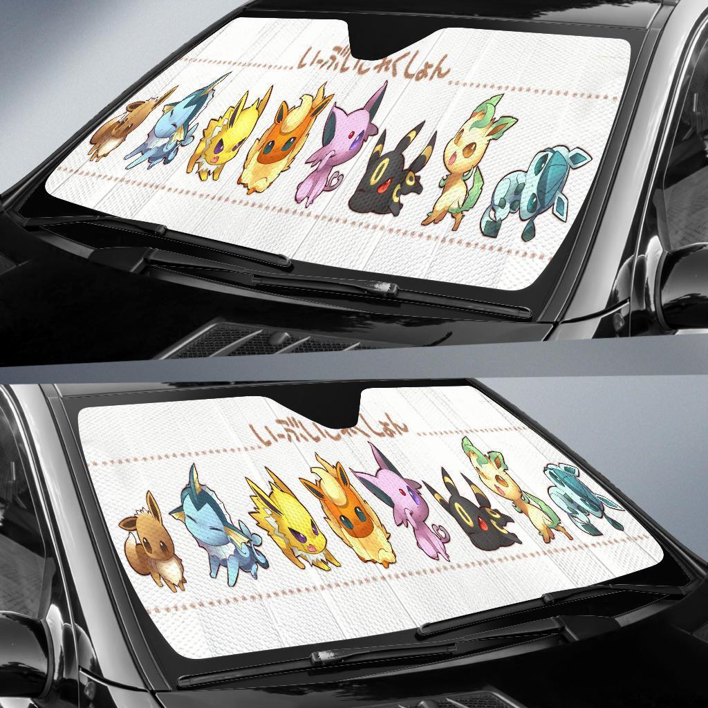 Eveelution Chibi Car Sun Shades Amazing Best Gift Ideas 2021