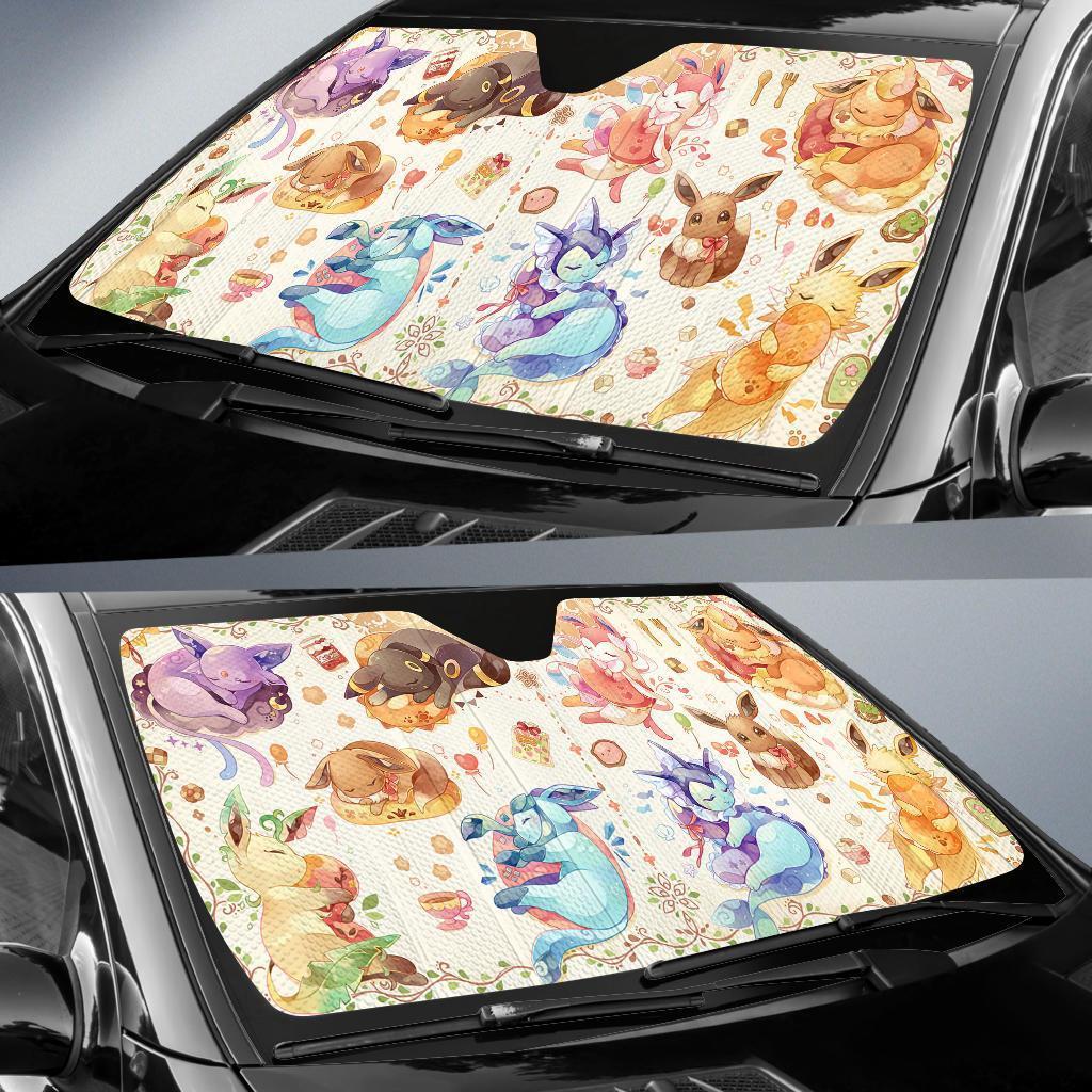 Eveelution Pokemon Car Sun Shades Amazing Best Gift Ideas 2021