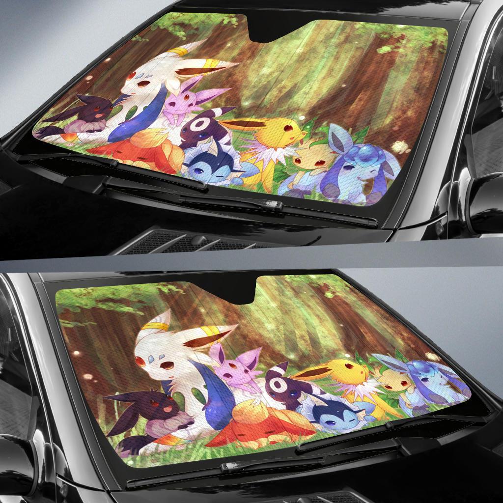 Eveelution Relax Pokemon Car Sun Shades Amazing Best Gift Ideas 2021