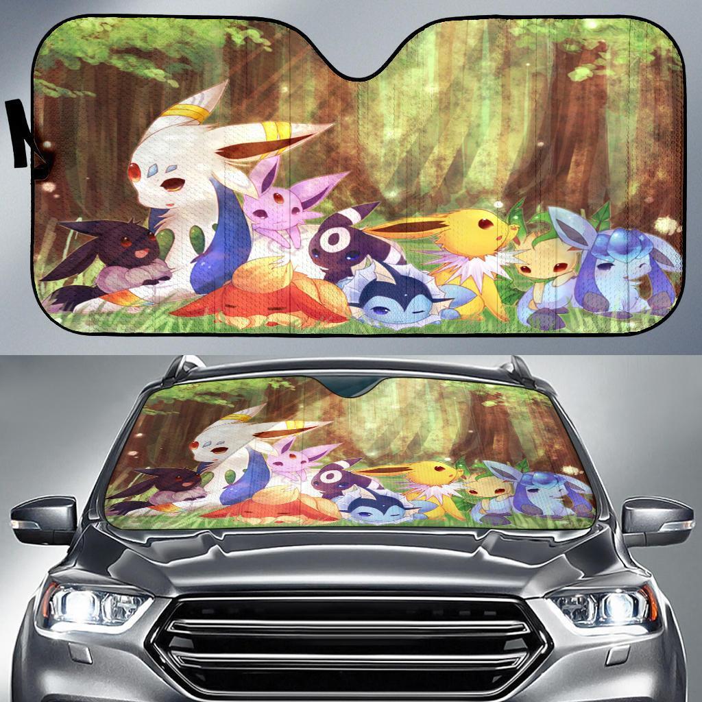 Eveelution Relax Pokemon Car Sun Shades Amazing Best Gift Ideas 2021