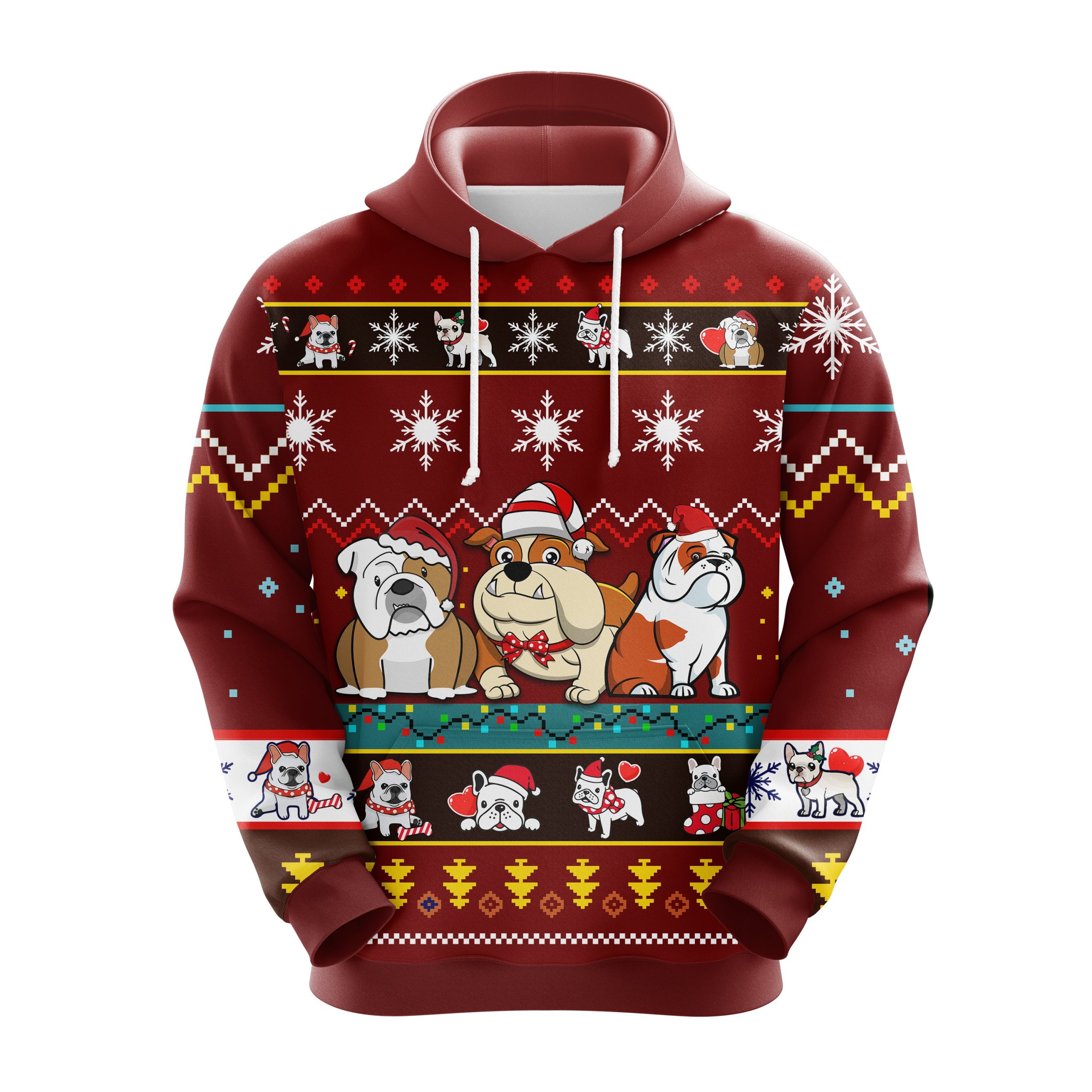 Bulldog Chritmas Cute Noel Mc Ugly Hoodie Amazing Gift Idea Thanksgiving Gift