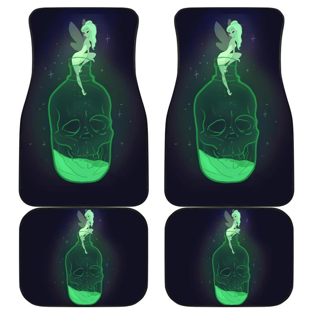 Fairy On Top Skull Bottle Car Floor Mats