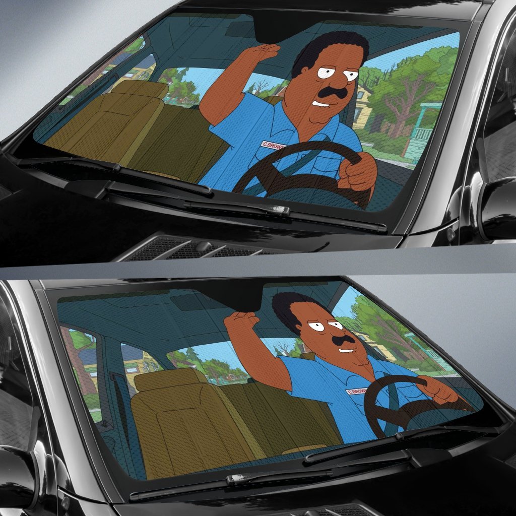 Family Guy Cleveland Brown Falling Auto Sun Shades Amazing Best Gift Ideas 2022