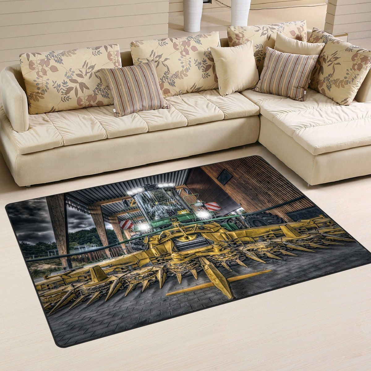 Farm Area Rug 01364 Home Decor Bedroom Living Room Decor