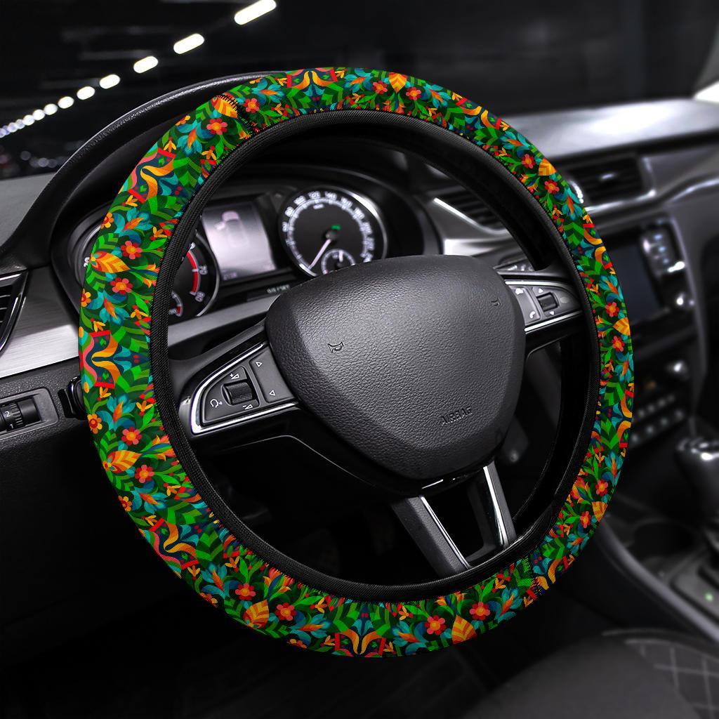 Fashion Flower Premium Car Steering Wheel Cover