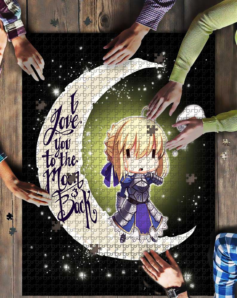 Fatestay Night Saber Love To The Moon Mock Jigsaw Puzzle Kid Toys