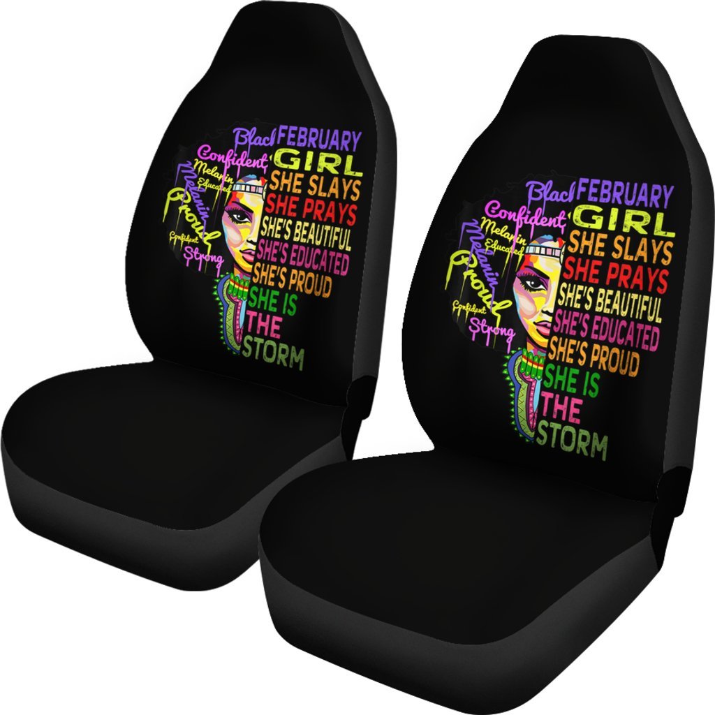 February Women African American Black Girl Magic Car Seat Covers