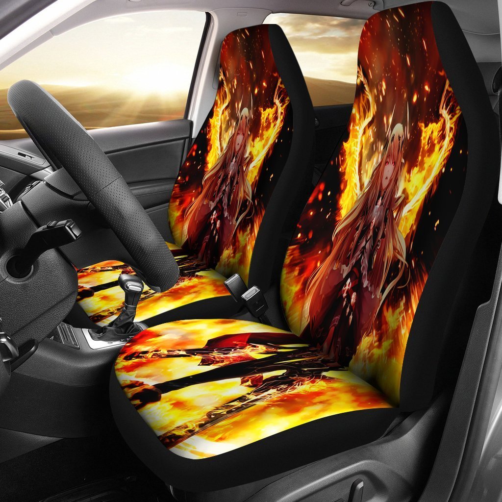 Fighting Anime Girl Seat Covers