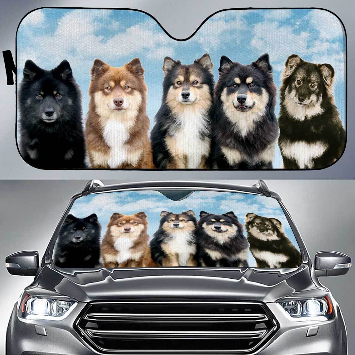 Finnish Lapphund Funny Team Auto Sun Shade Gift Ideas 2022