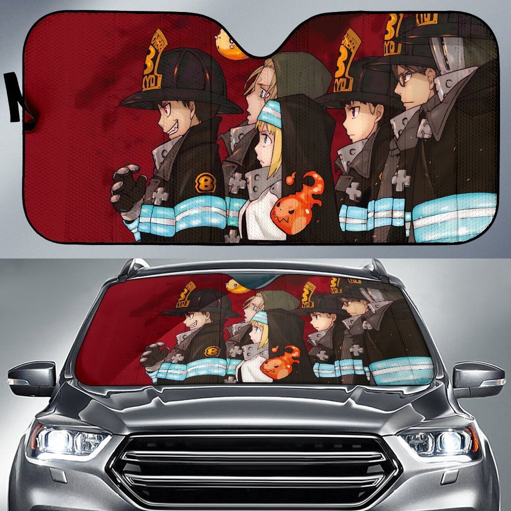 Fire Force Cool Company 8 Auto Sunshade Anime 2022 Amazing Best Gift Ideas 2022