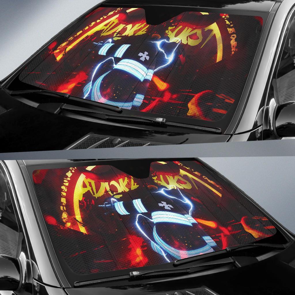 Fire Force Dark Auto Sunshade Anime 2022 Amazing Best Gift Ideas 2022